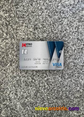 United Kingdom Metro Bank visa classic card photolook